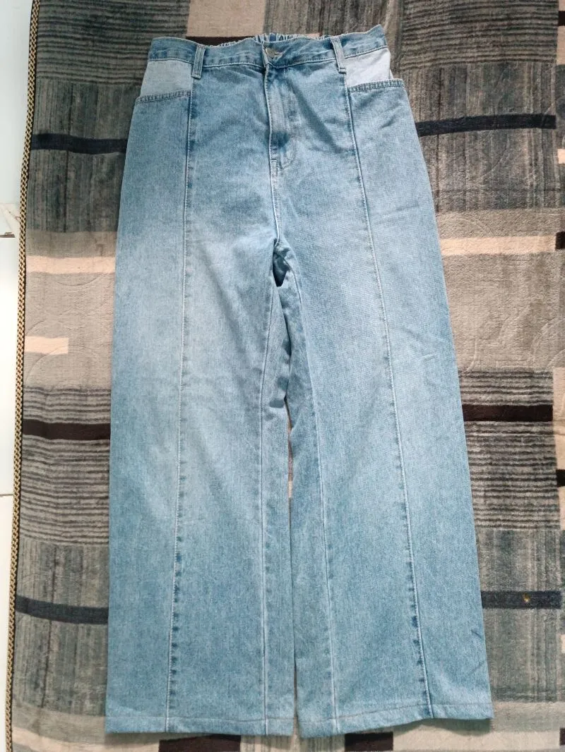 Streetwear Avant Garde Jeans Pria blue photo 1