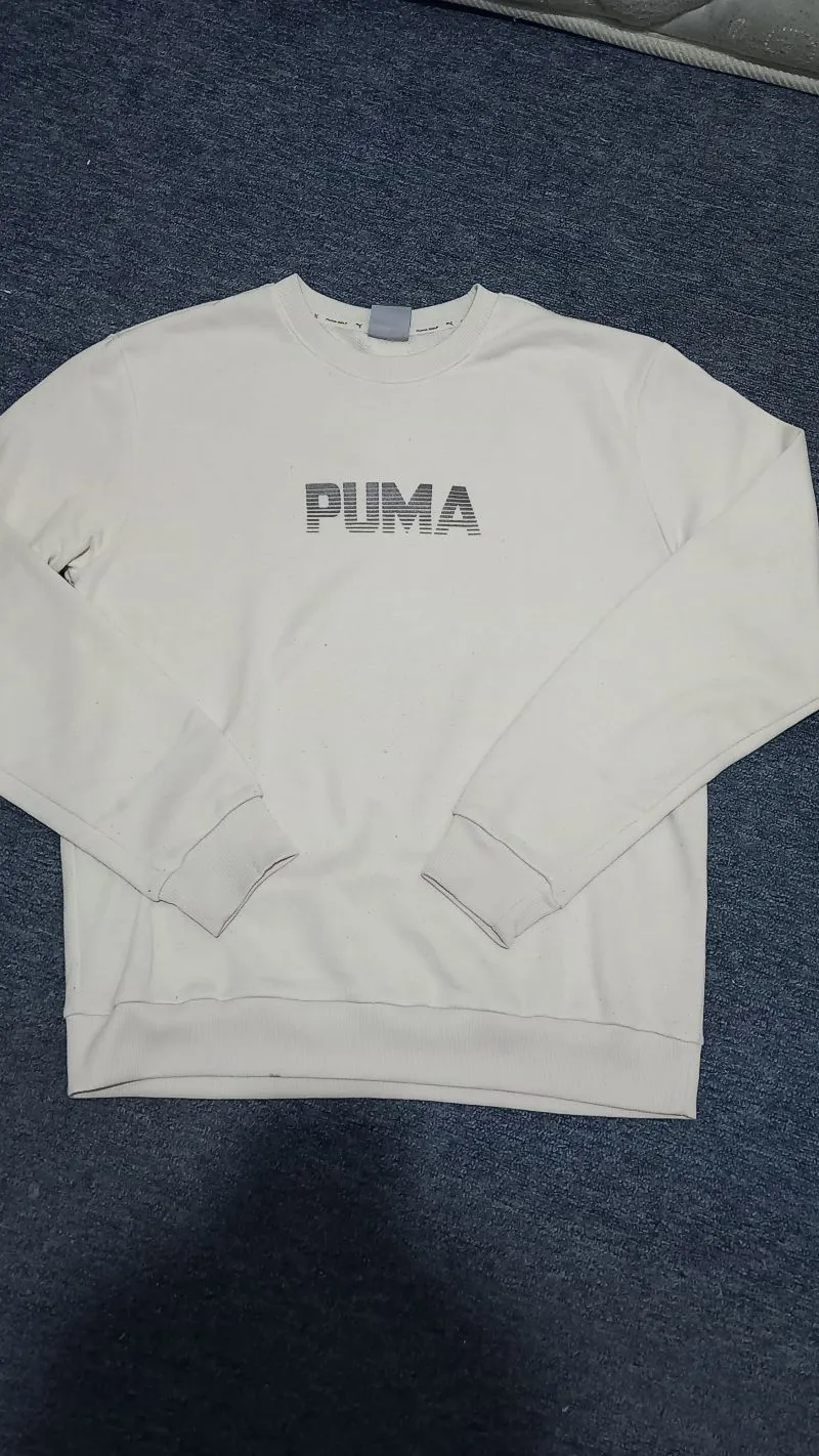 Puma Sportswear Casual Sweater Pria cream photo 1