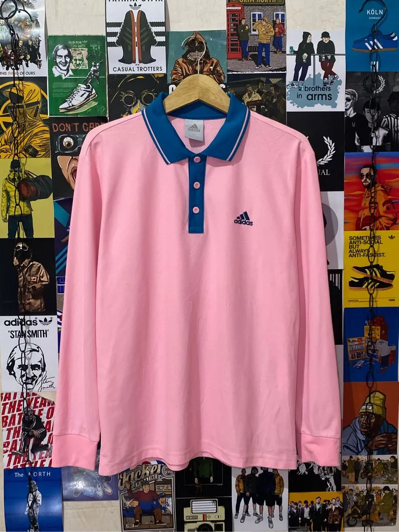 Adidas Luxury Casual Polo shirt Pria pink photo 1