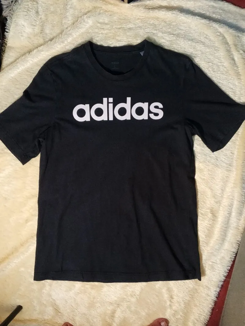 Adidas Streetwear Casual T-shirt Pria black photo 1