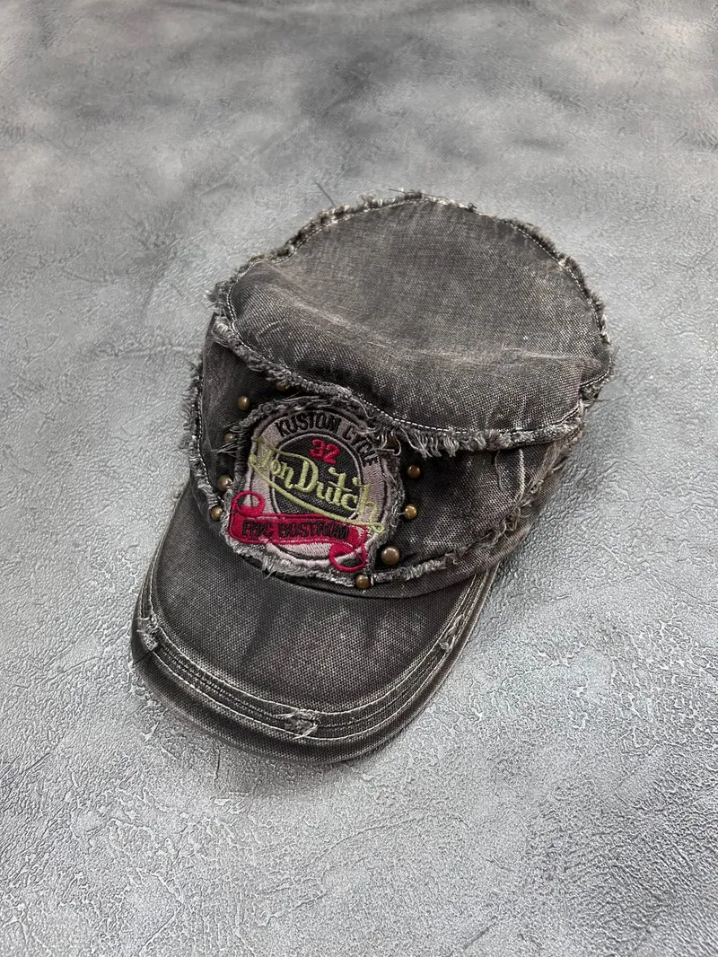 Von Dutch Vintage Y2K Hat Wanita gray photo 1