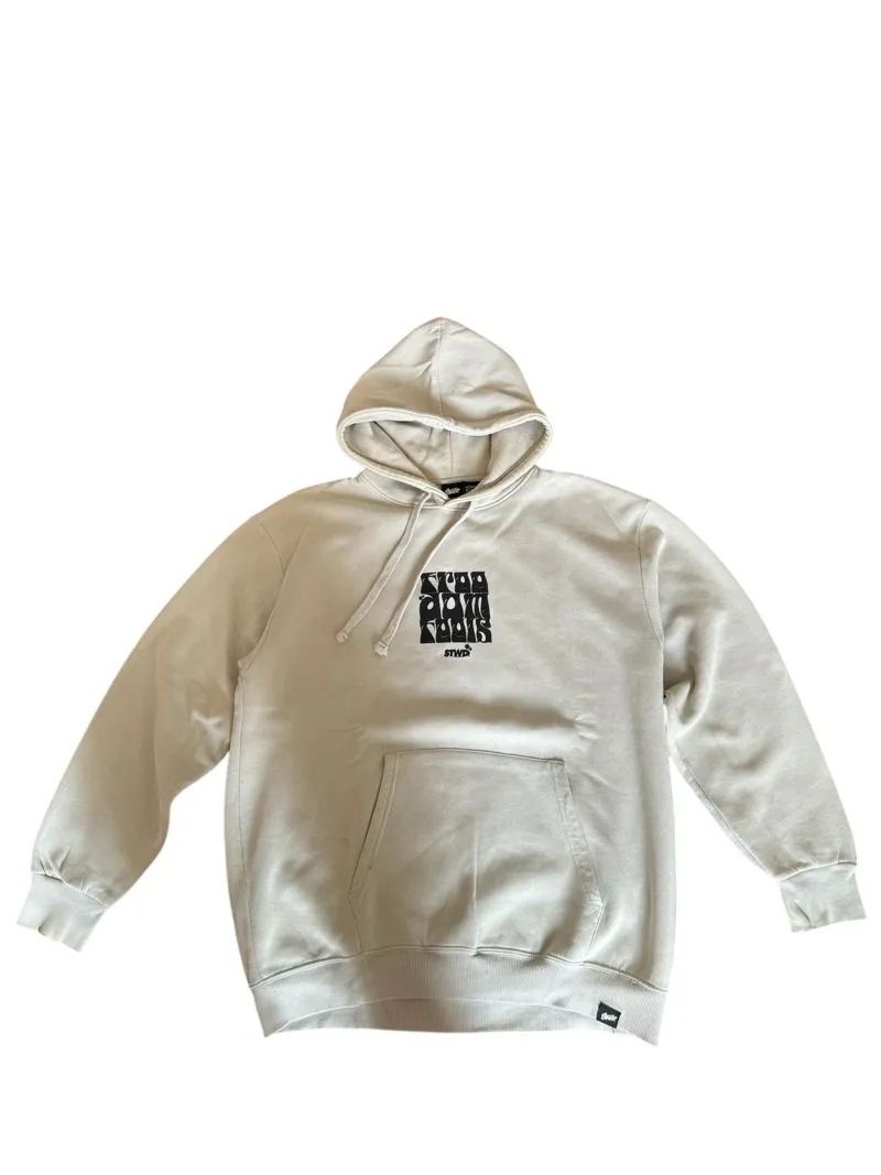 Pull & Bear Futurist Hoody Pria cream photo 1