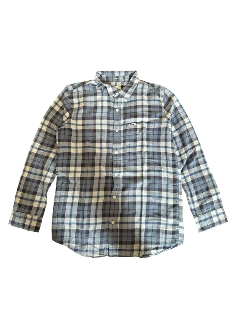 Wrangler Luxury Formal shirt Pria white blue photo 1