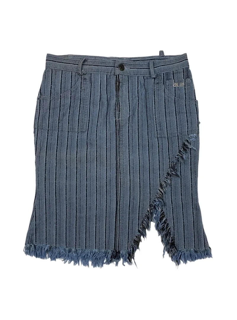 Japanese brand Luxury Reworked Skirt Wanita blue photo 1