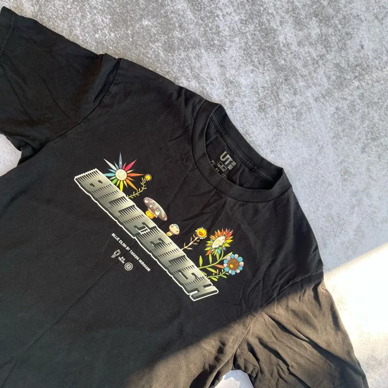 Uniqlo Streetwear T-shirt Pria black photo 1