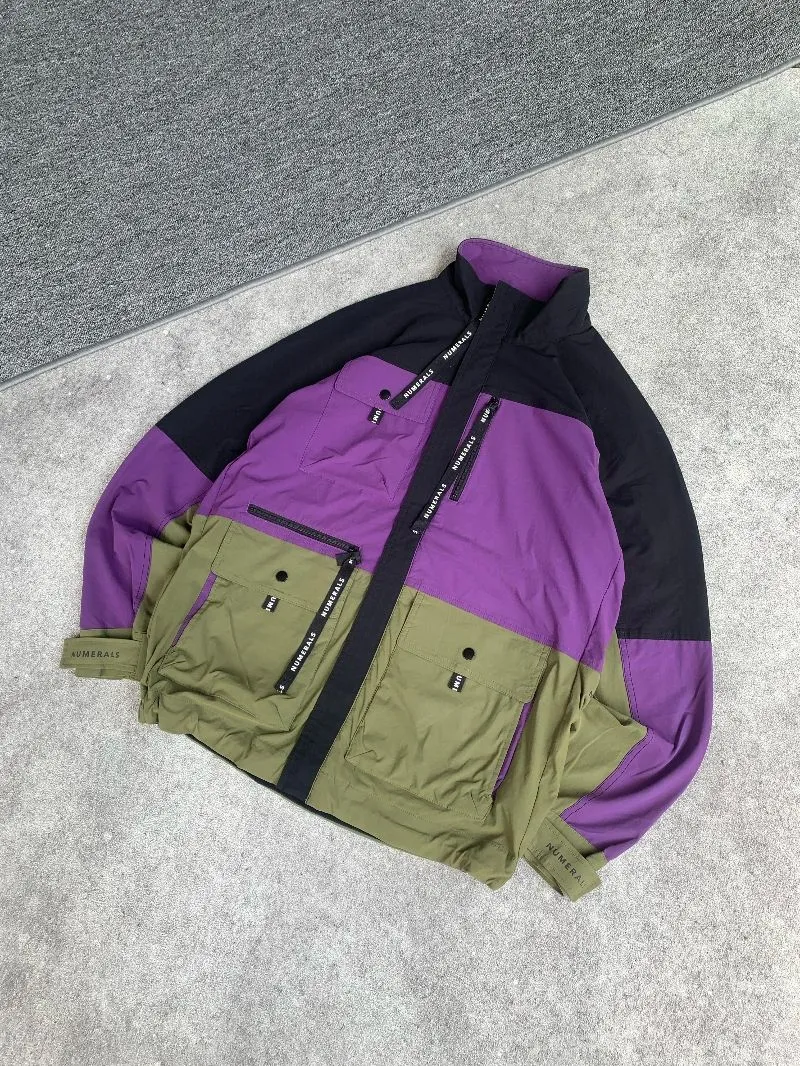 Japanese brand Streetwear Casual Windbreaker Pria multicolor photo 1