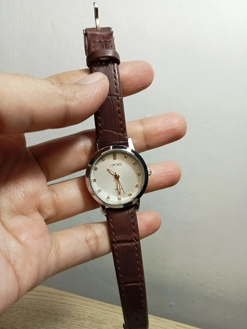 Minimalist Casual Wanita brown photo 1