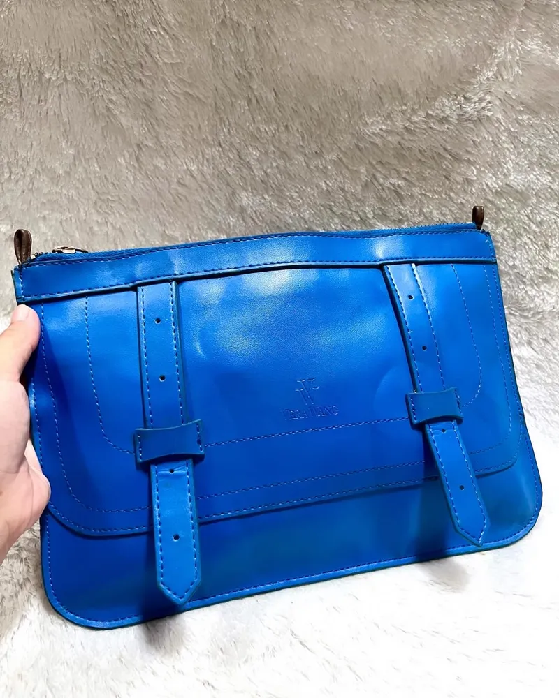 Vera Wang Luxury Casual Bags purse Wanita blue