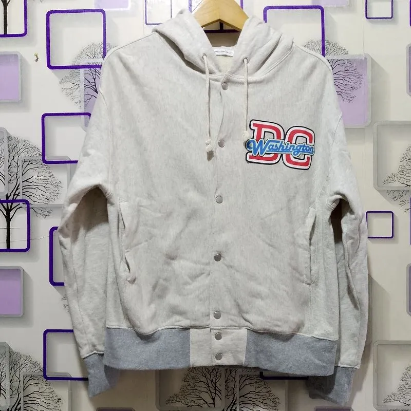Casual Hoody Pria white gray photo 1