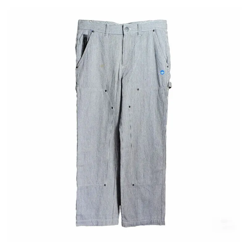 Adidas Vintage Casual Jeans Pria white blue photo 1