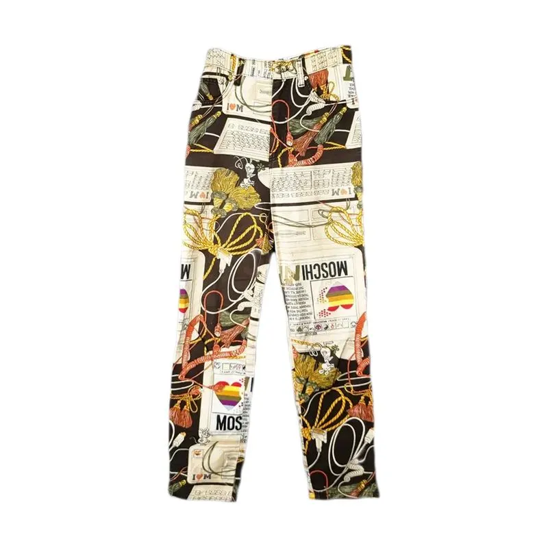 Moschino Luxury Casual Casual trouser Wanita multicolor photo 1