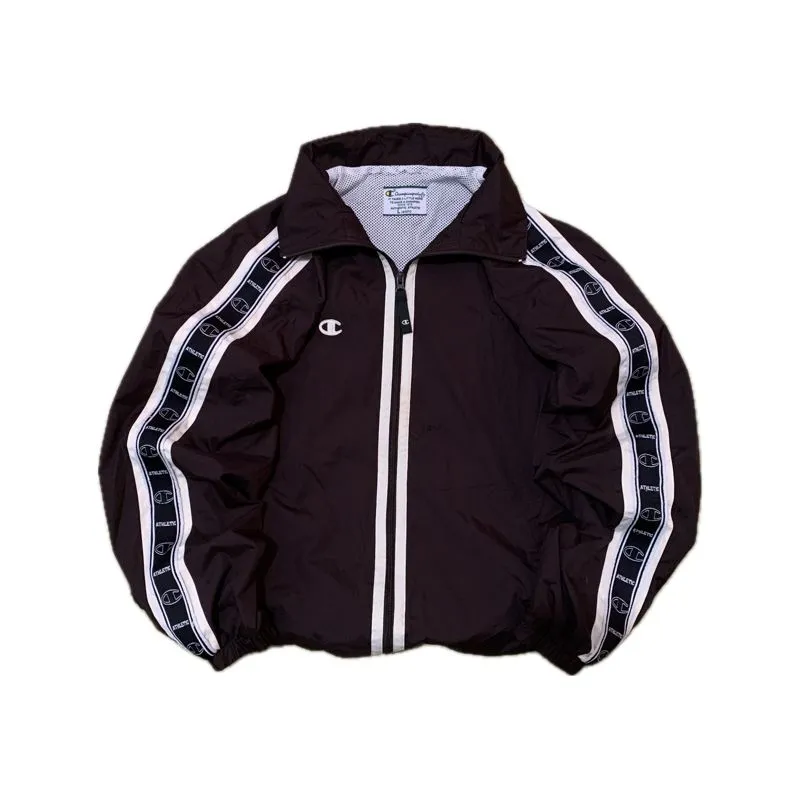 Champion Streetwear Casual Track jacket Pria brown photo 1