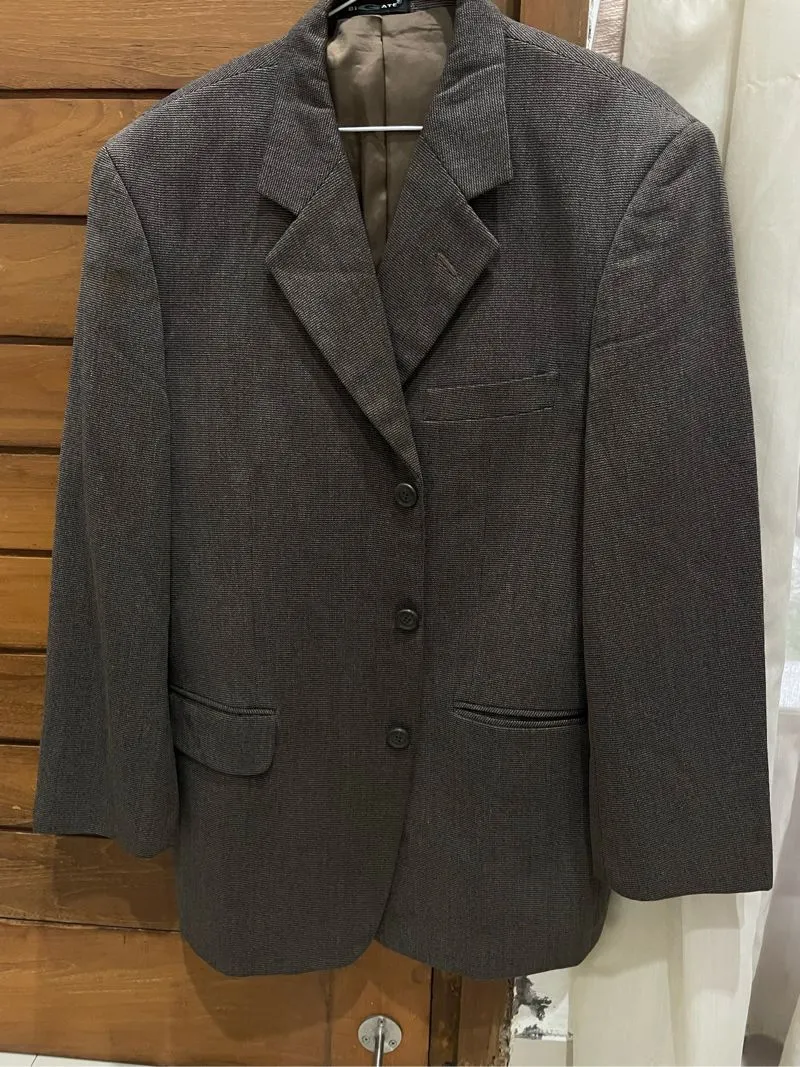 Vintage Y2K Blazer Pria brown photo 1