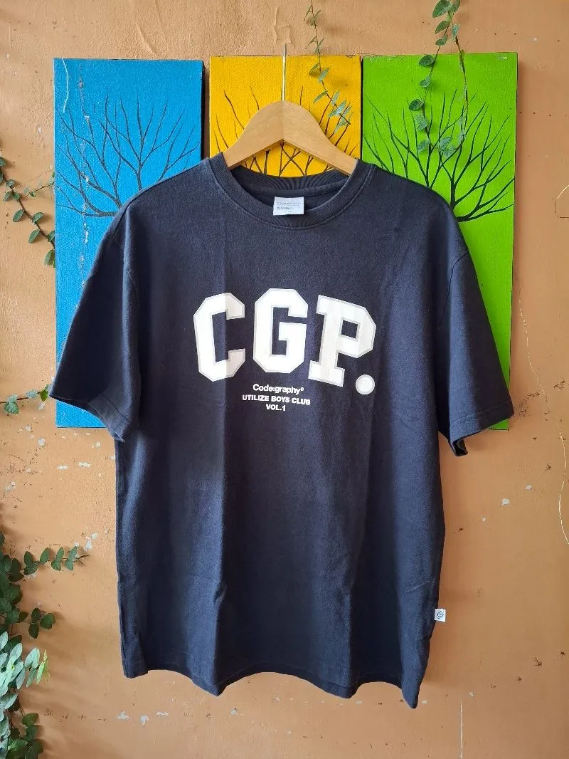 Codegraphy Streetwear Y2K T-shirt Pria navy photo 1