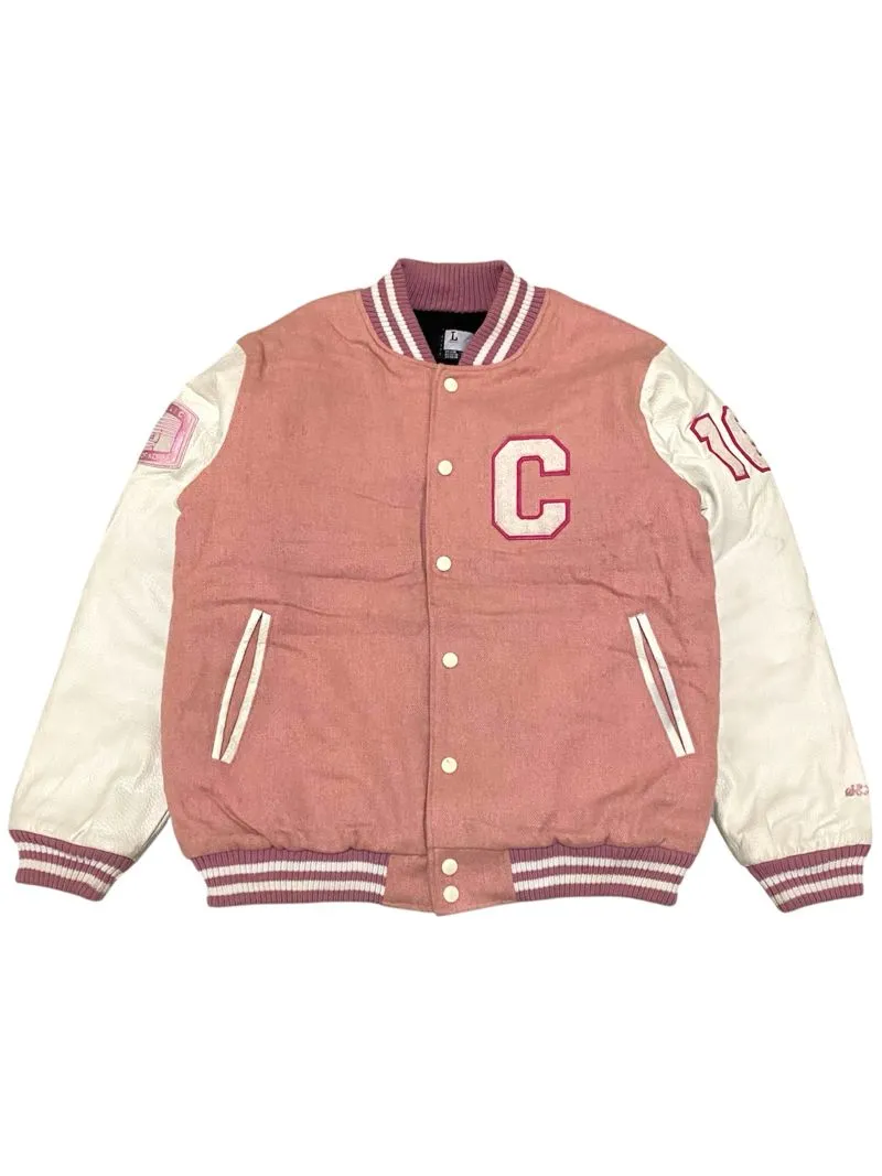 Vintage Streetwear Leather jacket Pria white pink photo 1