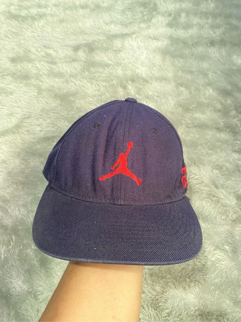 Nike Air Jordan Vintage Streetwear Hat Pria navy photo 1