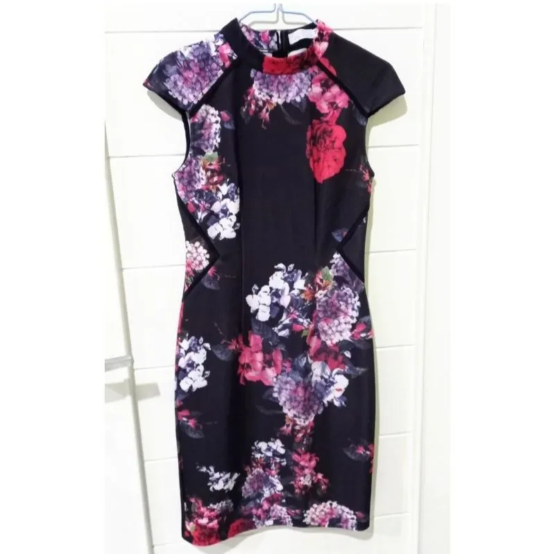 Love Bonito Vintage Casual Bodycon dress Wanita red black photo 1
