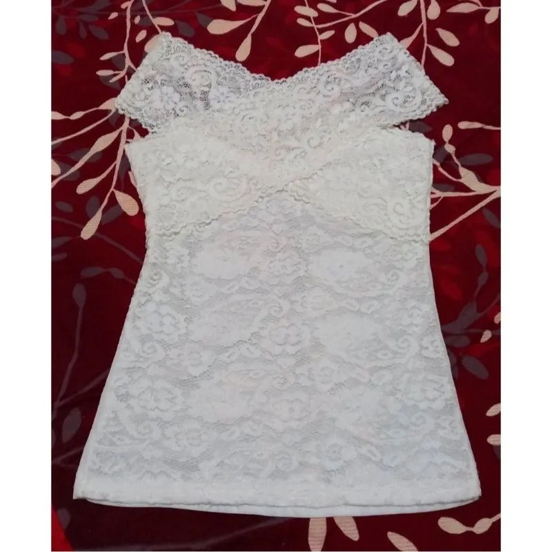 Fairy Coquette Blouse Wanita white photo 1