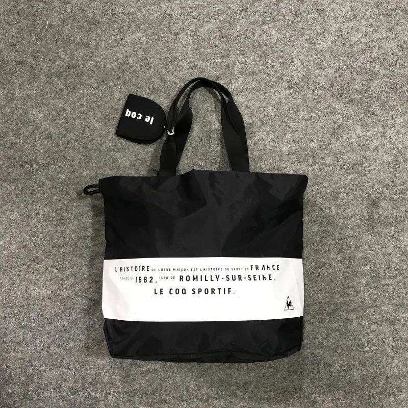 Le Coq Sportif Luxury Casual Bag Pria white black photo 1