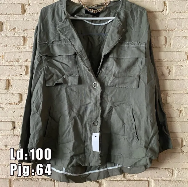 Minimalist Casual Parka Wanita green photo 1