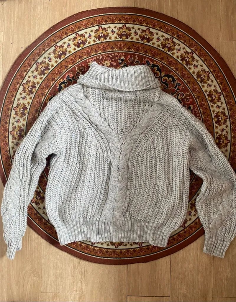 Casual Sweater Wanita gray photo 1