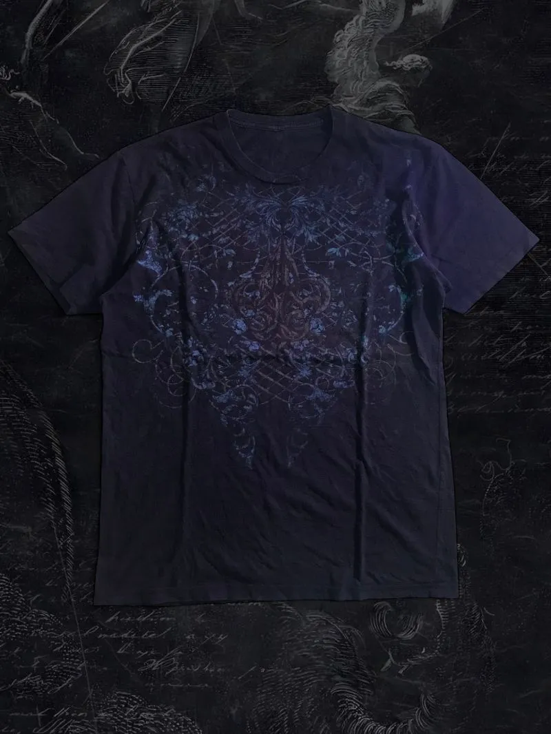 Y2K Grunge T-shirt Pria blue black photo 1