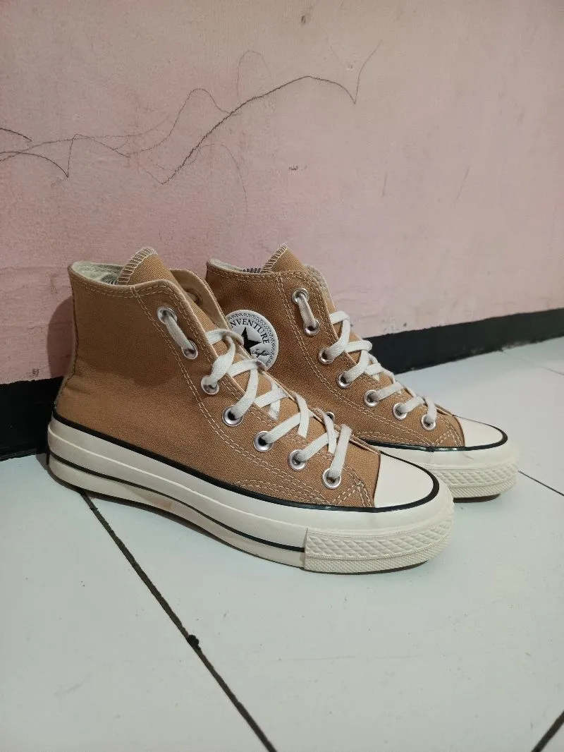 Casual Sneakers Wanita tan photo 1