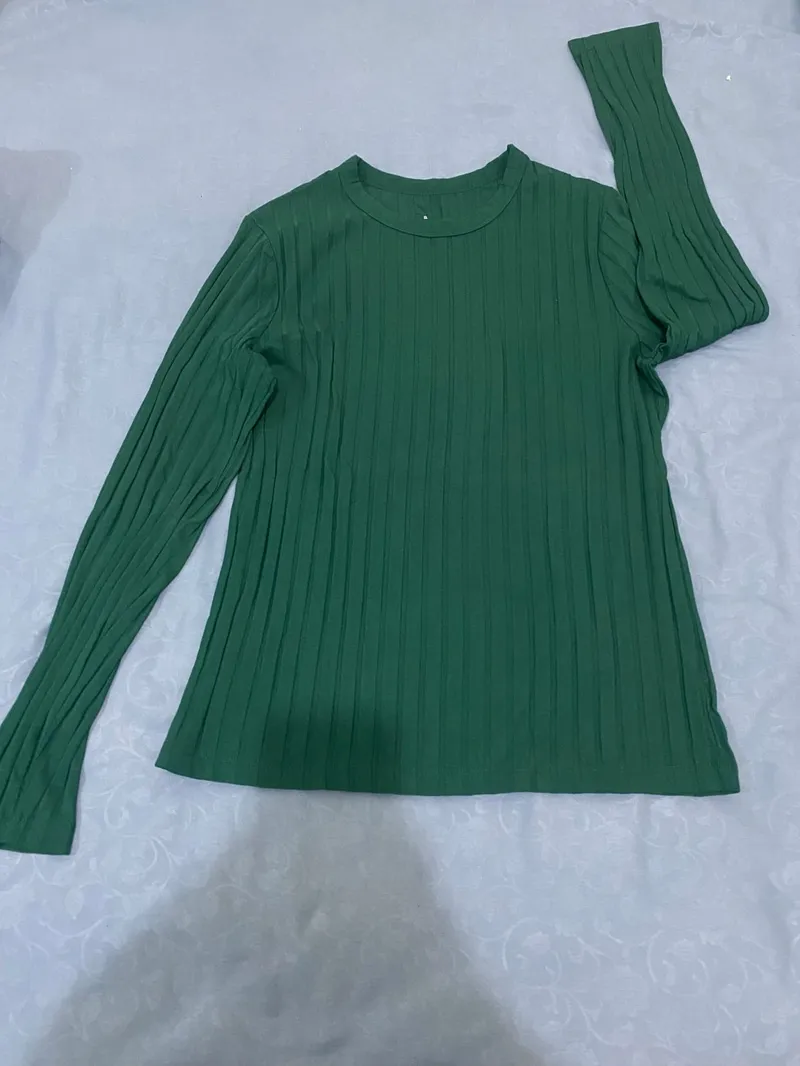 Casual Blouse Wanita green photo 1