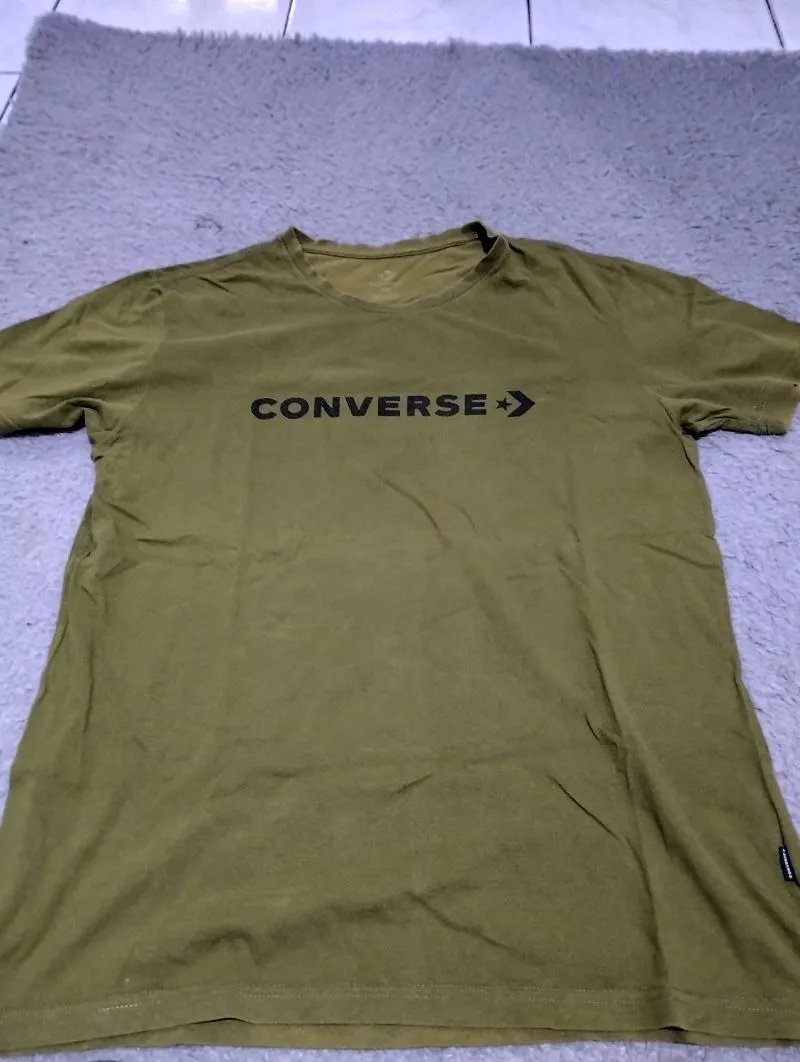 Converse Casual T-shirt Pria tan photo 1