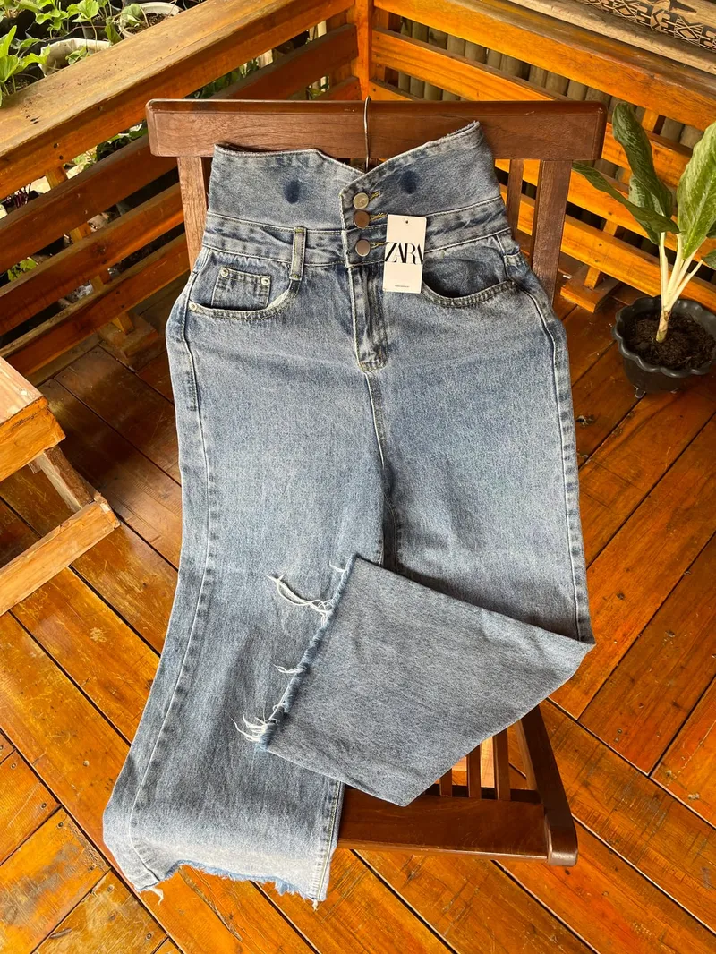ZARA Vintage Streetwear Wanita gray photo 1