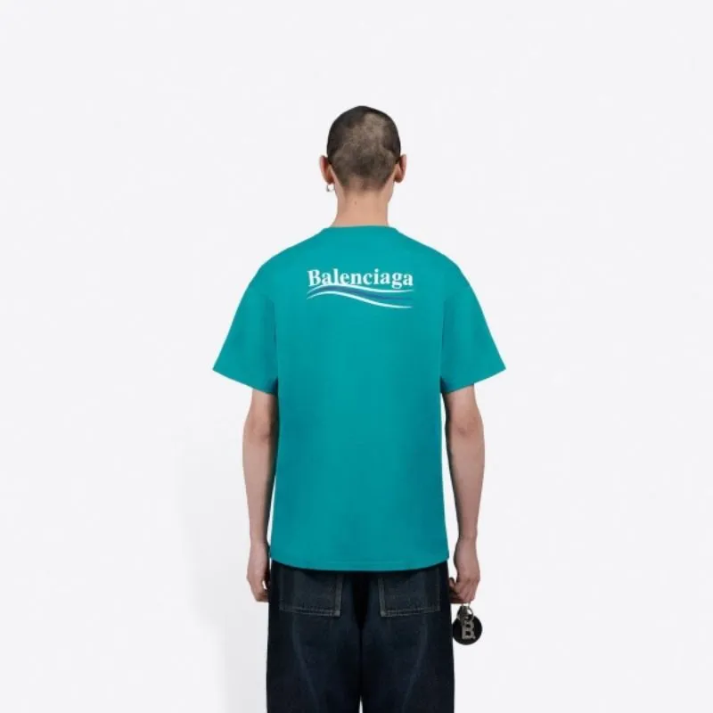 Balenciaga Luxury T-shirt Pria green photo 1