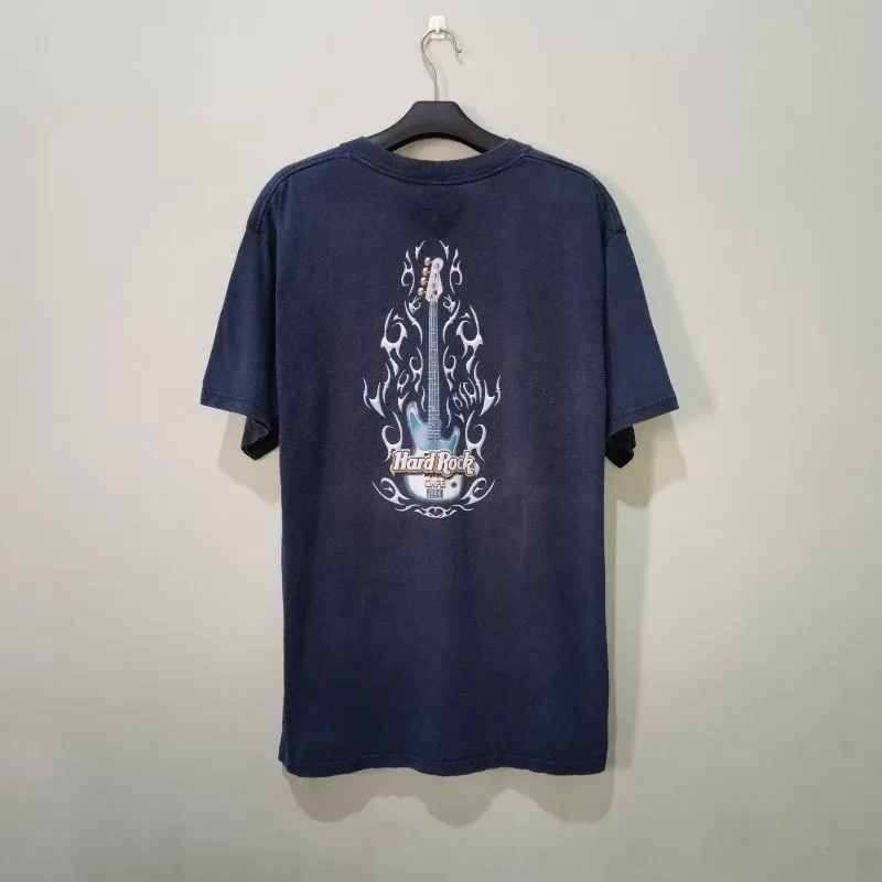 Hard Rock Cafe Y2K T-shirt Pria navy photo 1