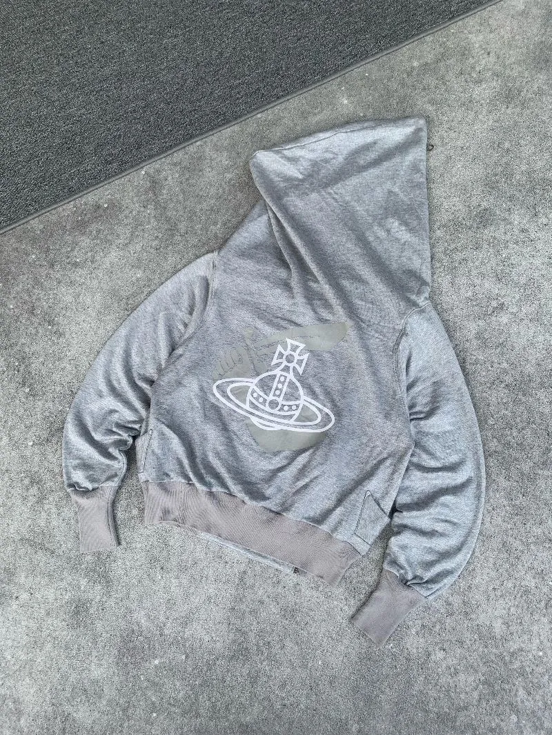 Vivienne Westwood Luxury Grunge Hoody Pria gray photo 1