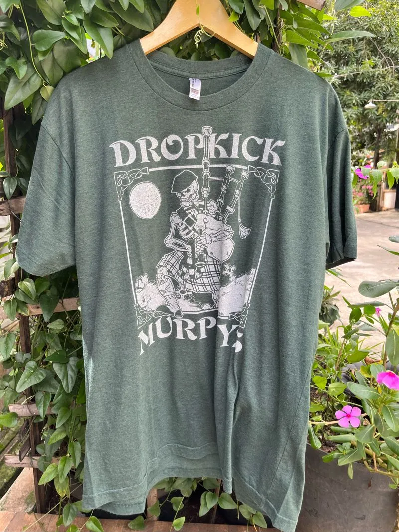 American Apparel Y2K Casual T-shirt Pria green photo 1