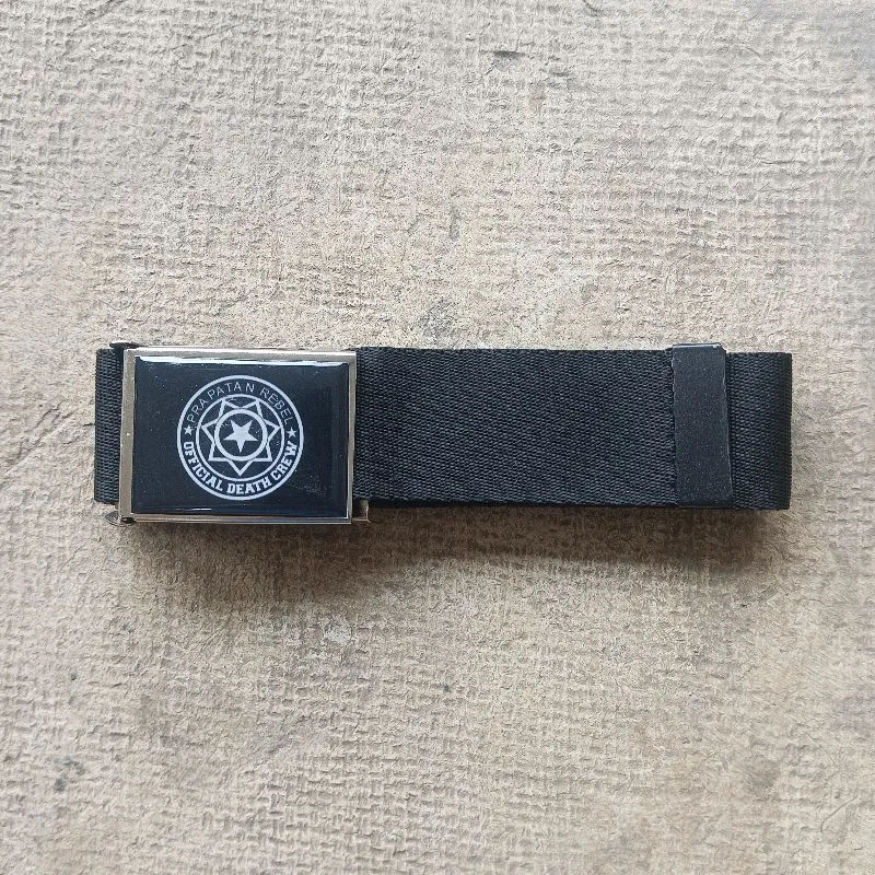 Grunge Goth Belt Pria white black photo 1