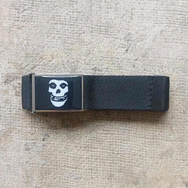 Grunge Goth Belt Pria white black photo 1