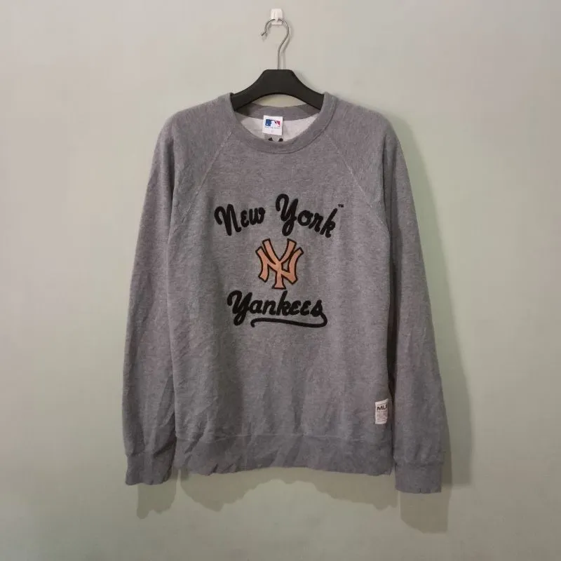 MLB Streetwear Sportswear Sweater Pria gray photo 1