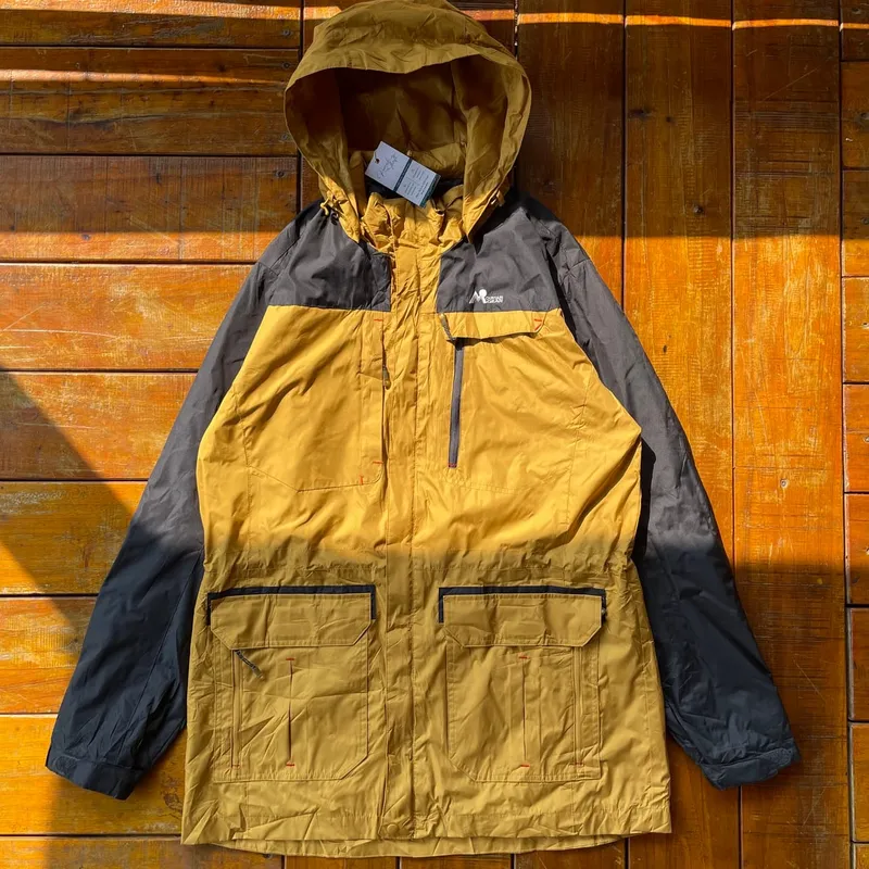 Streetwear Casual Parka Pria black yellow photo 1