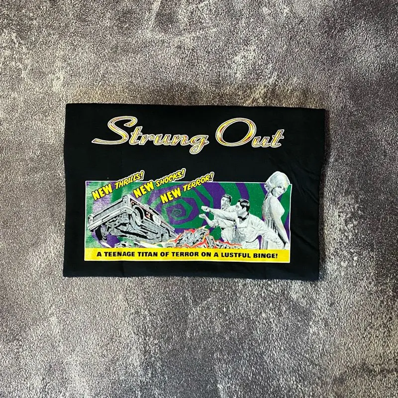 Fruit of the Loom Vintage Y2K T-shirt Pria black photo 1