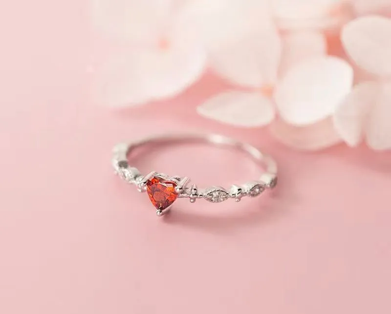 Luxury Coquette Jewellery Wanita silver burgundy photo 1