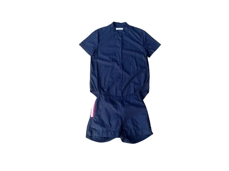 Lacoste Minimalist Casual Jumpsuit Wanita navy photo 1