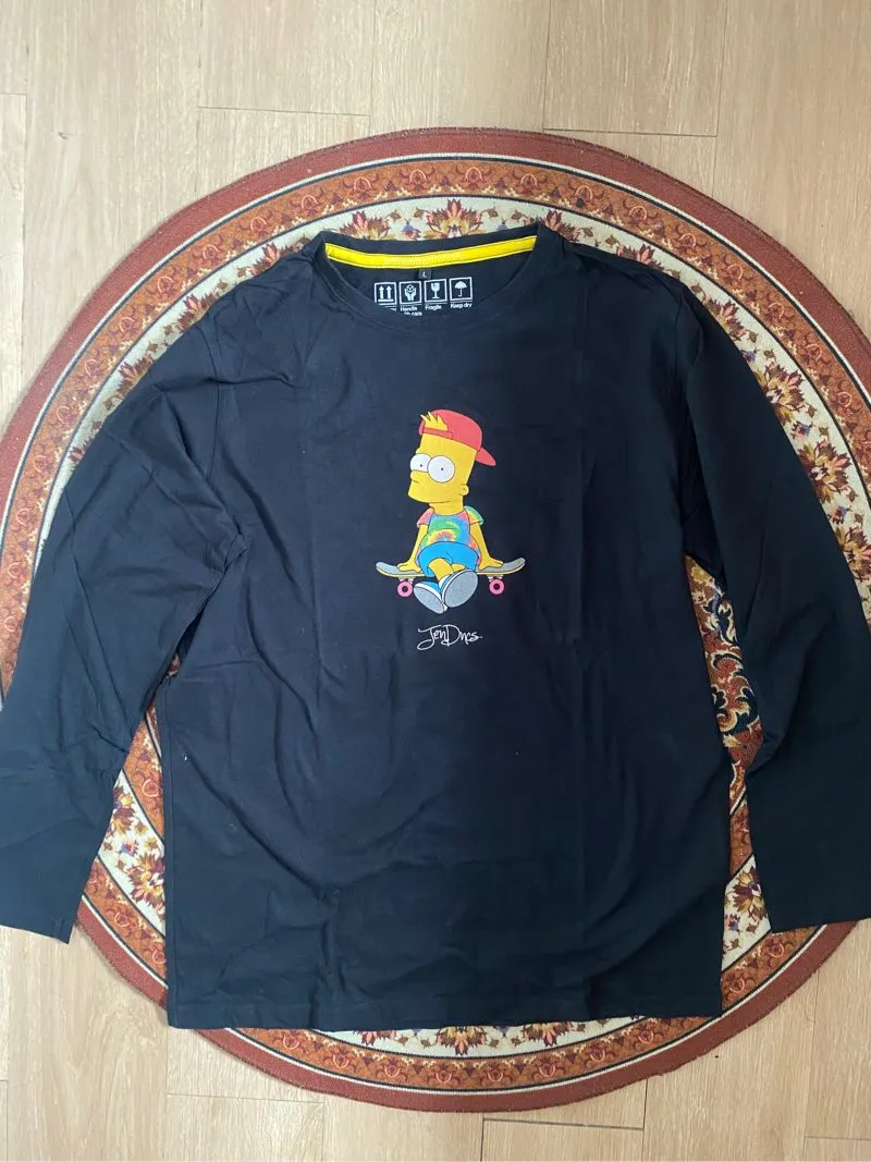 Streetwear Casual Sweatshirt Pria black photo 1