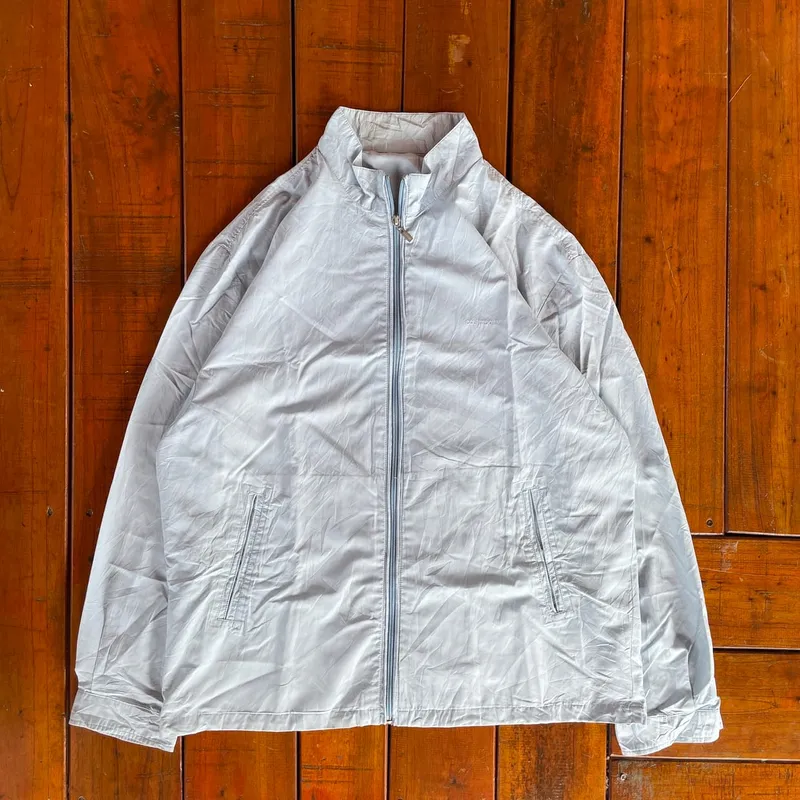 Vintage Casual Windbreaker Wanita cream photo 1