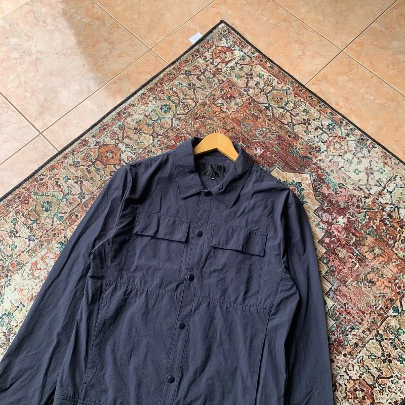 Frank Stone Sportswear Casual Windbreaker Pria navy photo 1