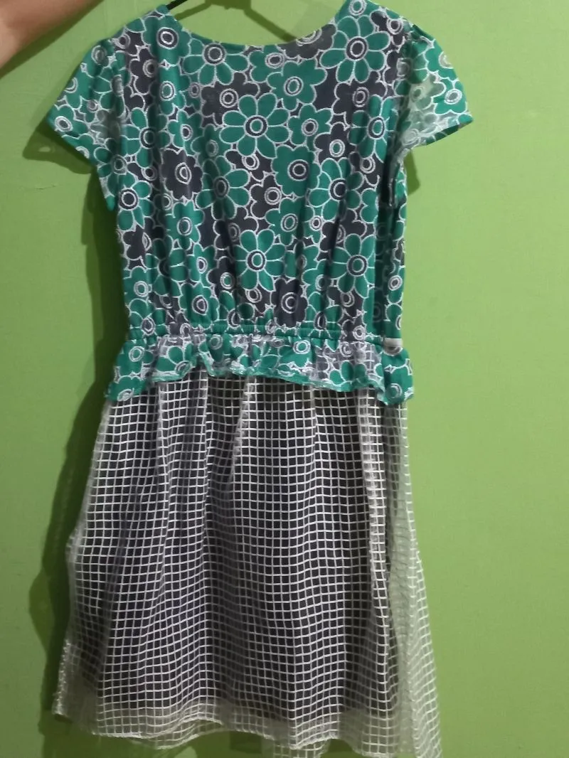 Casual Casual dress Wanita green black photo 1