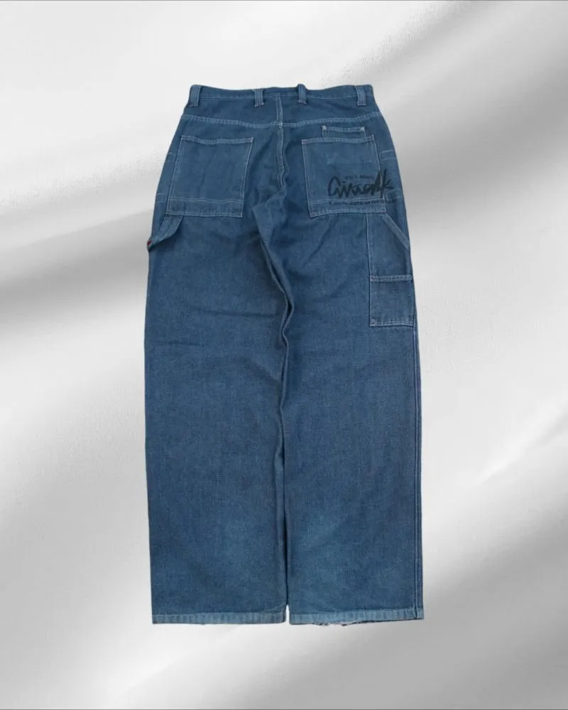 Airwalk Streetwear Y2K Jeans Pria blue photo 1