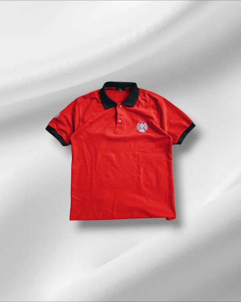 Casual Polo shirt Pria red photo 1
