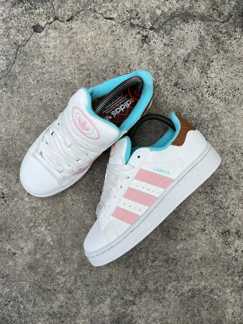 Adidas Casual Sneakers Wanita white pink photo 1