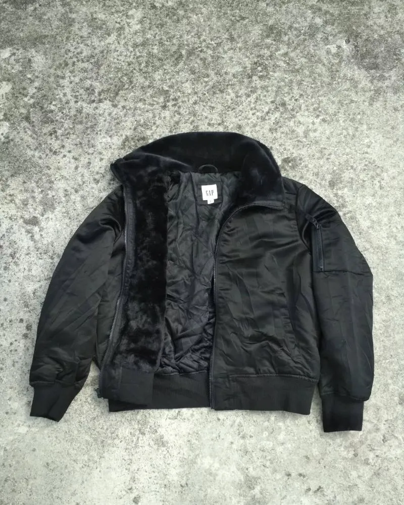 GAP Streetwear Casual Bomber jacket Wanita black photo 1