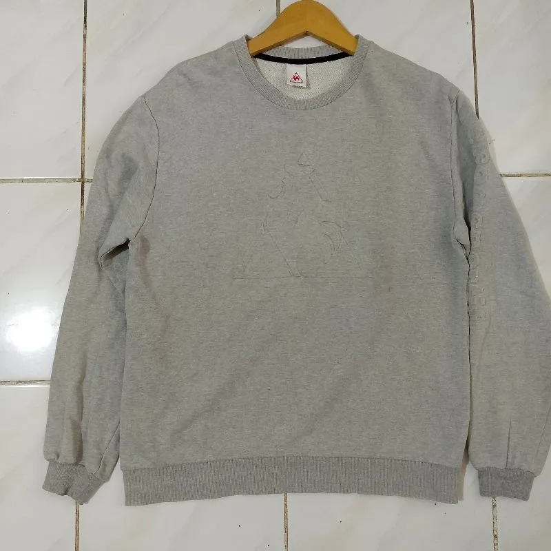 Le Coq Sportif Casual Sweatshirt Pria gray photo 1